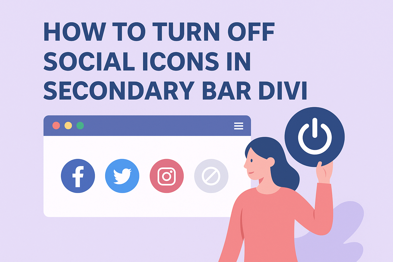 How to Turn Off Social Icons in Secondary Bar Divi Easily