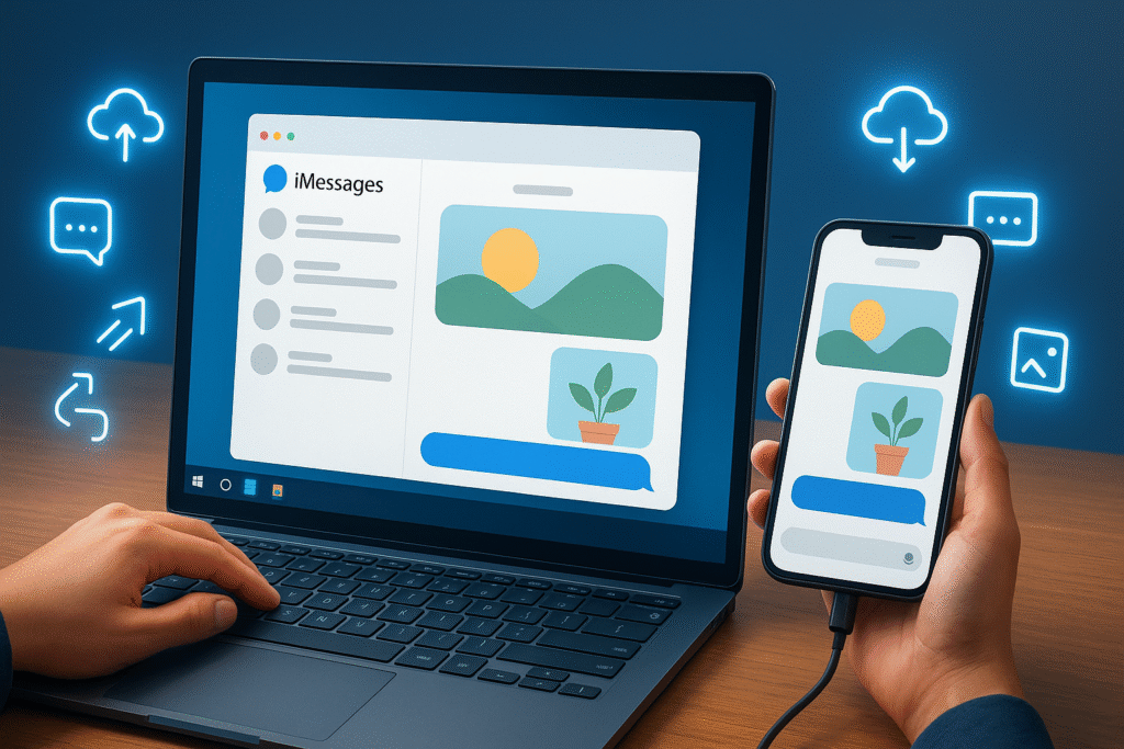 How to Send Photos Using iMessage on PC
